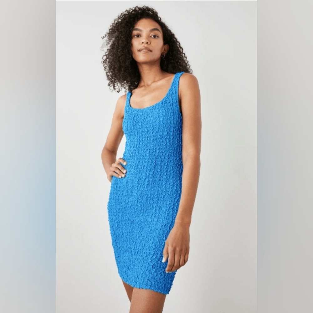 Rails Julie Baby Blue Stretchy Mini Dress Size Medium